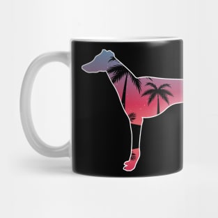 Greyhound Beautiful Sunset Beach Palm Tree Mug